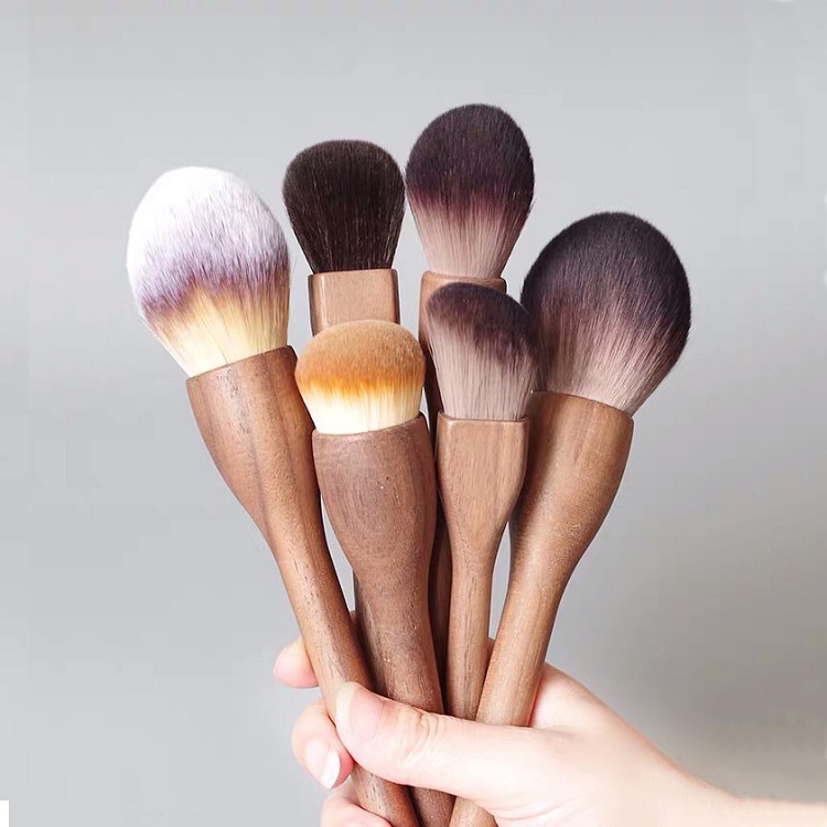 Brush de blush de cúpula de base em pó de contorno
