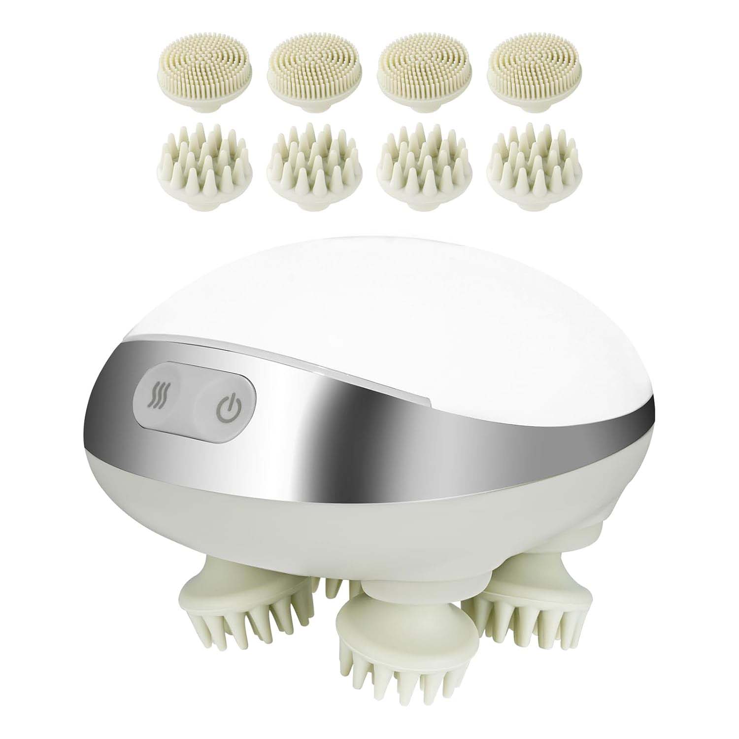 Massageador de couro cabeludo elétrico com calor