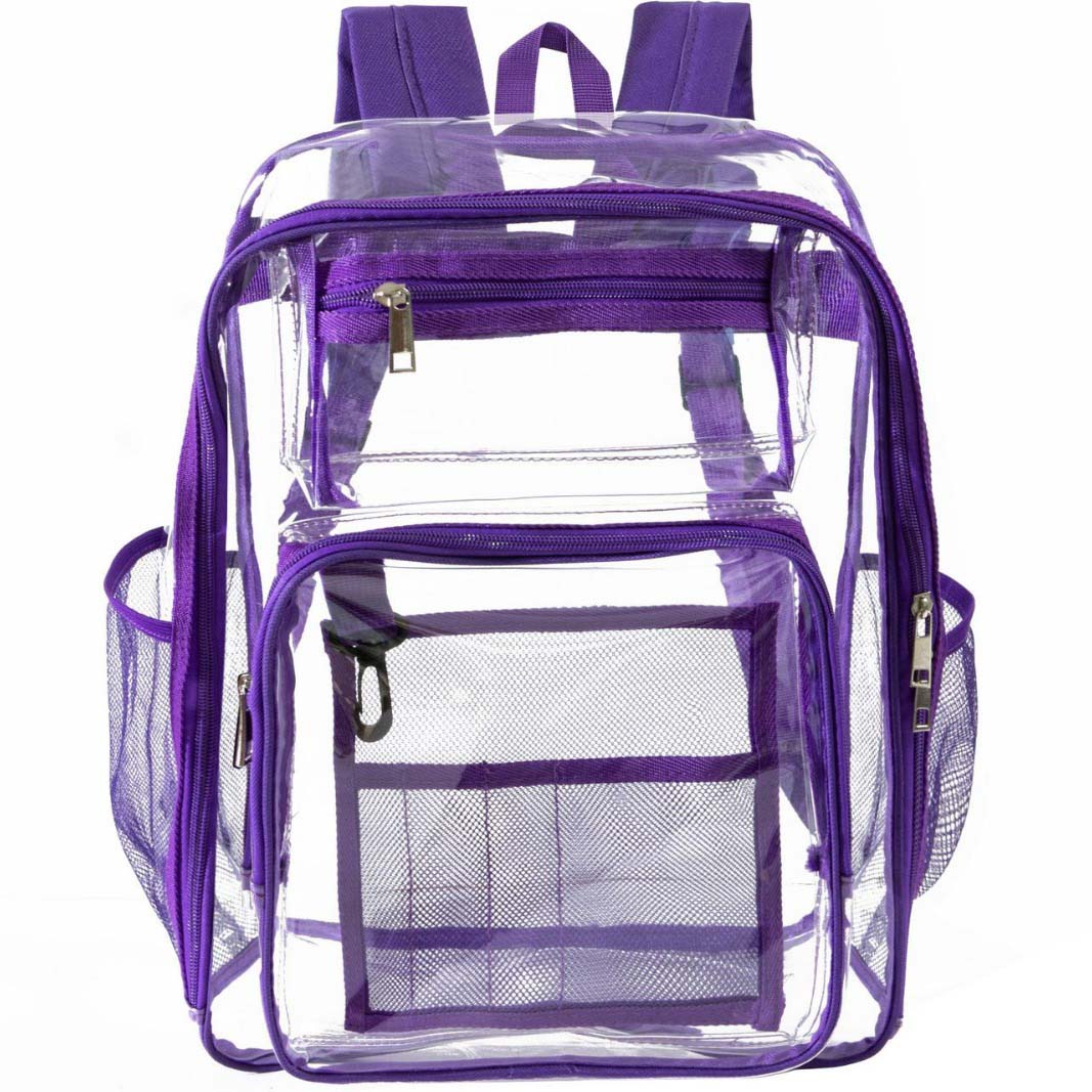 Mochilas transparentes de PVC para serviço pesado para a escola