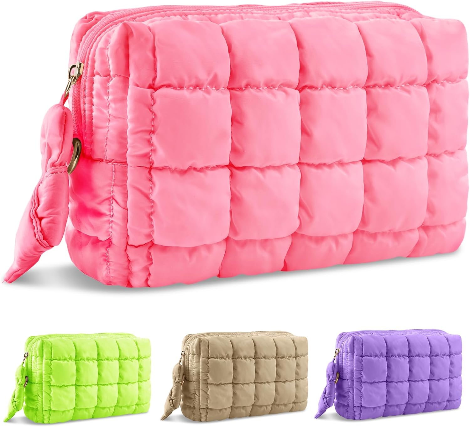 Bolsa de organizador de maquiagem acolchoada do puffol