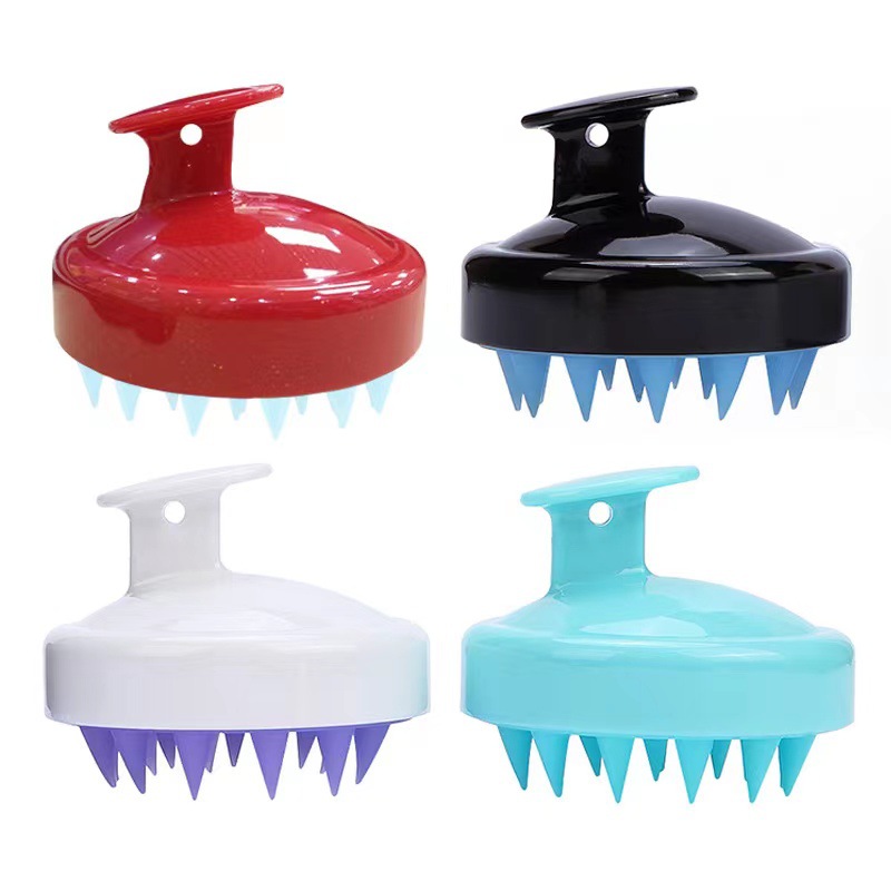 Escova de shampoo de massagem no couro cabeludo